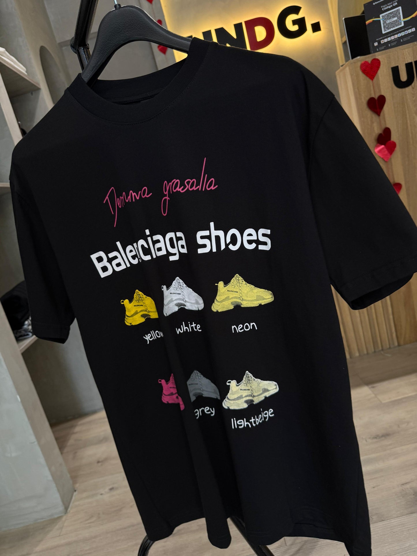 Camiseta BALENCIAGA con Estampado Frontal de Tenis
