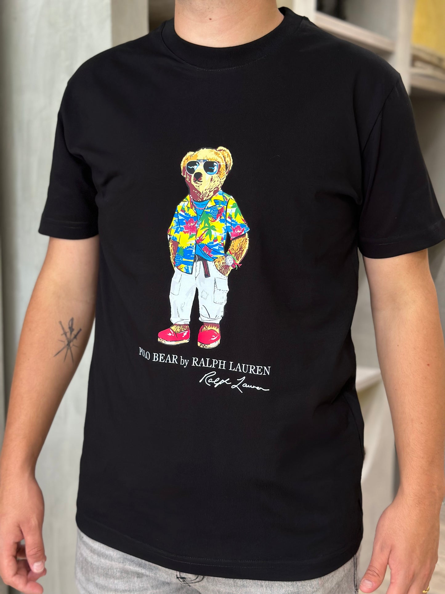 Camiseta Polo Bear By POLO R.L con Estampado en flores