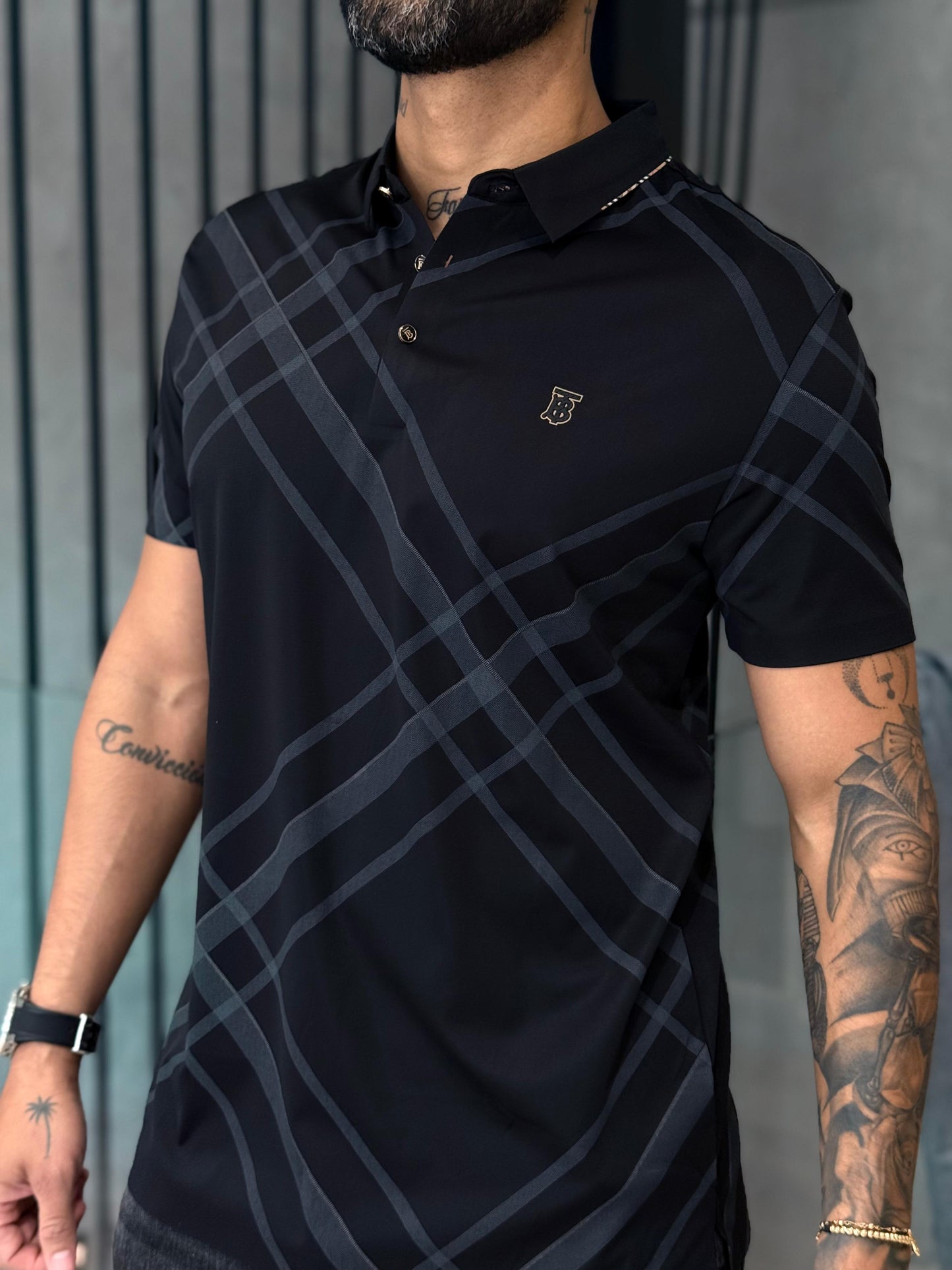 Camiseta Tipo Polo BURBERRY con Print