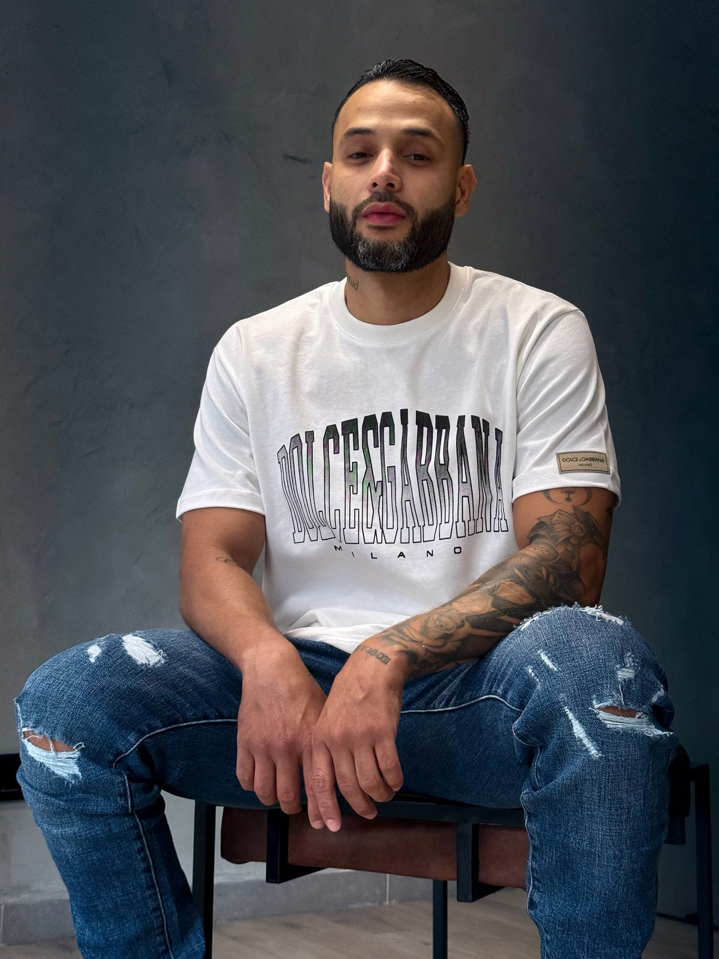 Camiseta DOLCE & GABBANA Estampada con Efecto Degrade