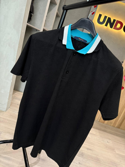 Camiseta Tipo Polo LOUIS VUITTON con Diseño de Microperforado