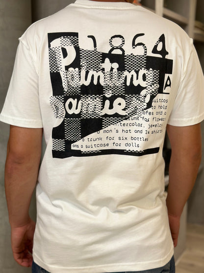 Camiseta LOUIS VUITTON con Estampado en la Espalda y Graffiti Frontal