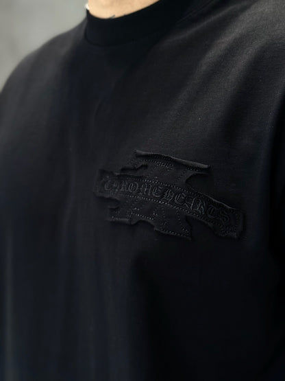Camiseta CHROME HEARTS x LOUIS VUITTON con Apliques Tono a Tono
