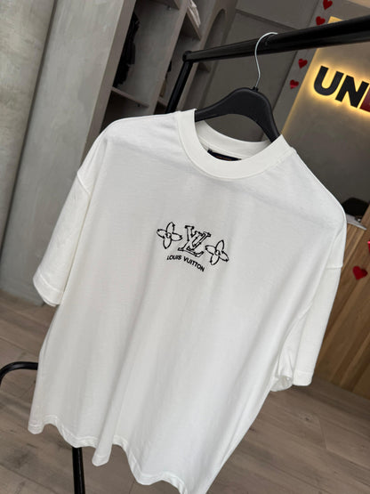 Camiseta LOUIS VUITTON con Bordado en el Frente y la Espalda