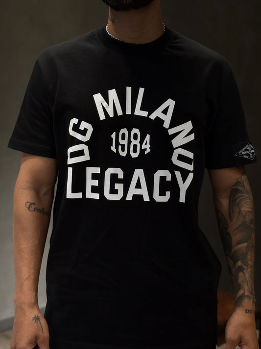 Camiseta DOLCE&GABBANA con Estampado en Espalda y Frontal Bitono