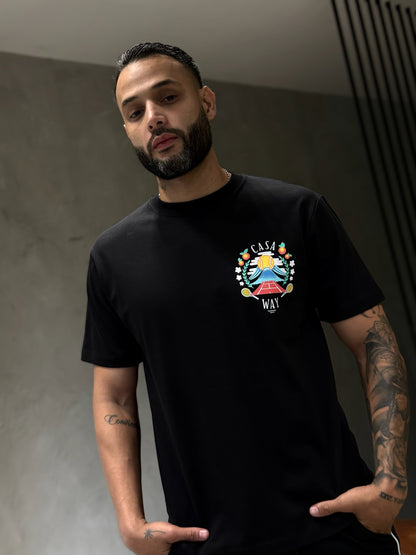 Camiseta CASABLANCA con Estampado de TENIS Frontal y Espalda