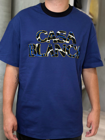 Camiseta CASABLANCA con Detalle Frontal en Tela Rizo