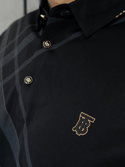 Camiseta Tipo Polo BURBERRY con Print