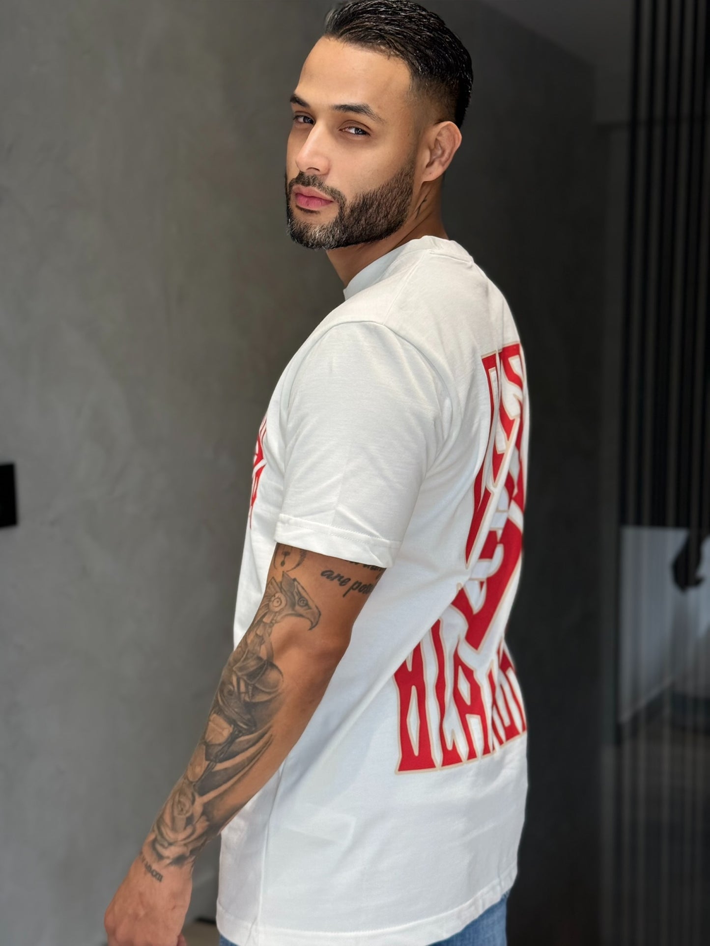 Camiseta CASABLANCA con Logotipo Diamante Gótico Estampado