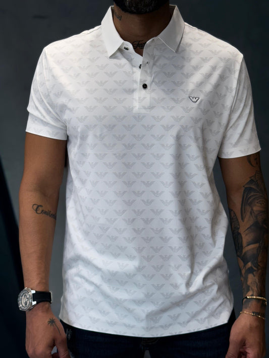 Camiseta Tipo Polo EMPORIO ARMANI con Diseño de Logomania