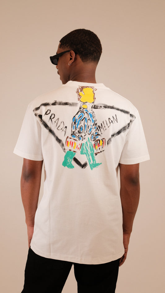 Camiseta PRADA con Espalda Estampada