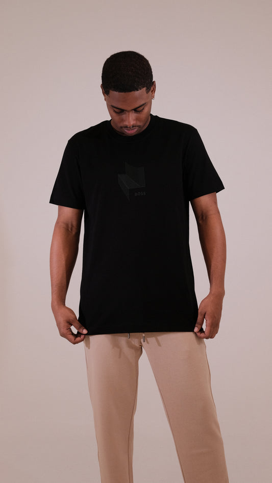 Camiseta BOSS Estampado Geométrico Tono a Tono