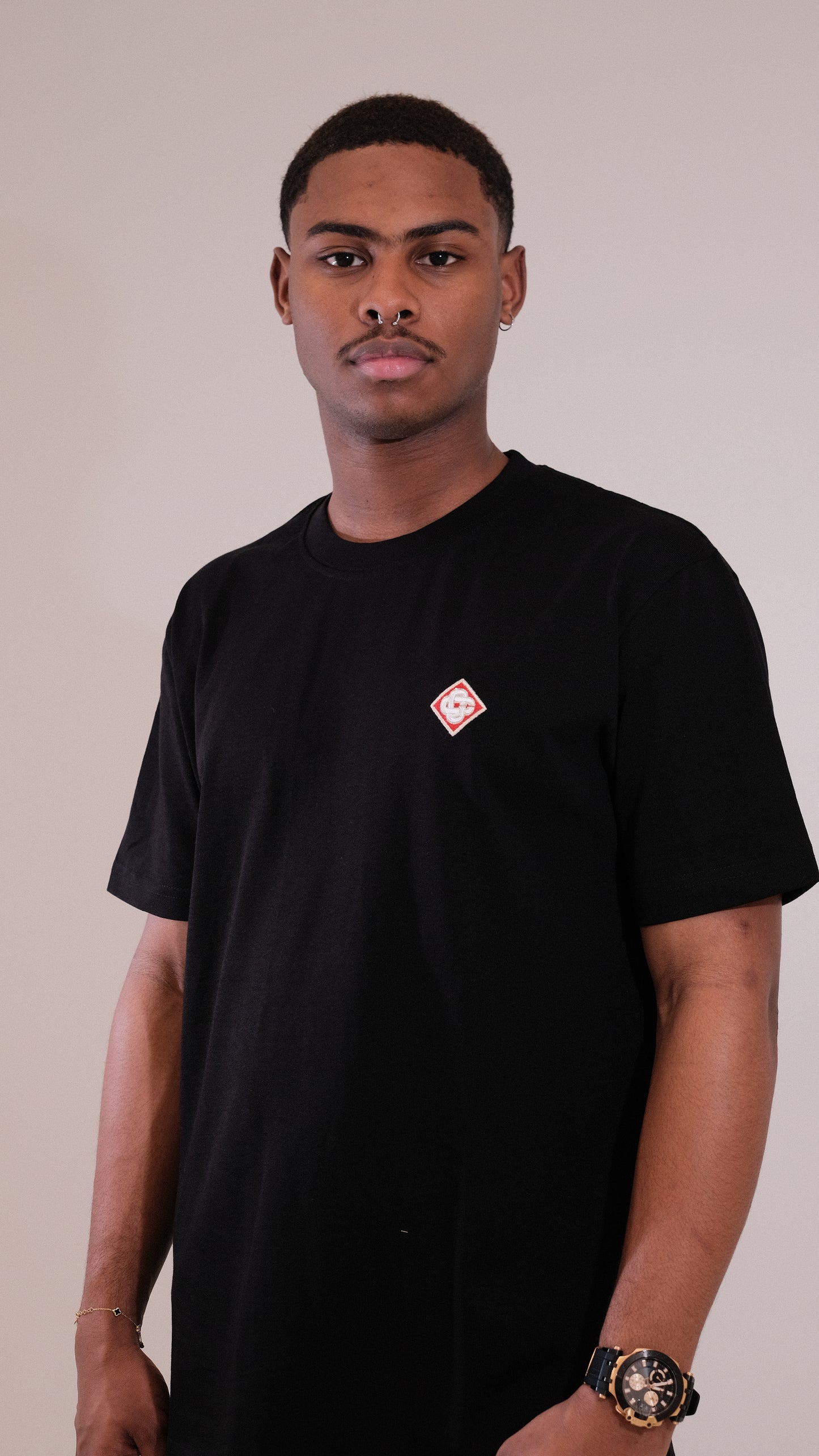 Camiseta CASABLANCA Logo Bordado en Punto Corazón