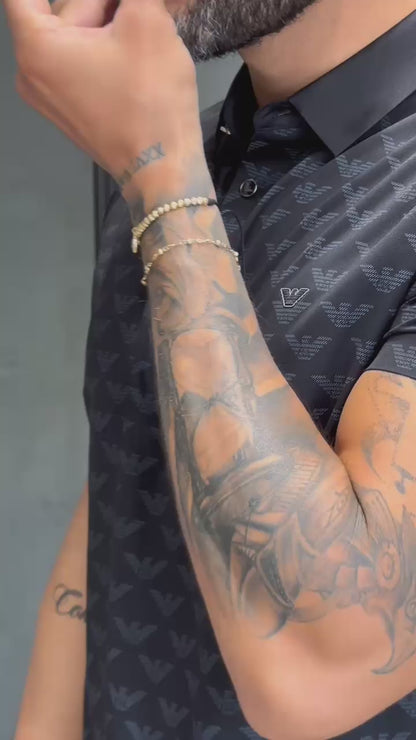 Camiseta Tipo Polo EMPORIO ARMANI con Diseño de Logomania